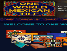 Tablet Screenshot of oneworldtile.com